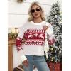 imageZeagoo Womens Crew Neck Cropped Sweater 2025 Fall Long Sleeve Chunky Knit Pullover Sweater TopsChristmas