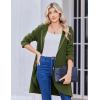 imageZeagoo Womens Fall Jacket 2025 Zip Up Hoodies Long Sleeve Long Tunic Sweatshirts Oversized Fleece Casual Coat with PocketAfleece Fabricarmy Green