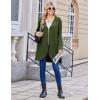 imageZeagoo Womens Fall Jacket 2025 Zip Up Hoodies Long Sleeve Long Tunic Sweatshirts Oversized Fleece Casual Coat with PocketAfleece Fabricarmy Green