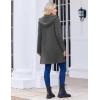 imageZeagoo Womens Fall Jacket 2025 Zip Up Hoodies Long Sleeve Long Tunic Sweatshirts Oversized Fleece Casual Coat with PocketAfleece Fabricdark Gray