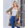 imageZeagoo Womens Fall Jacket 2025 Zip Up Hoodies Long Sleeve Long Tunic Sweatshirts Oversized Fleece Casual Coat with PocketAfleece Fabricleopard