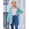 imageZeagoo Womens Fall Jacket 2025 Zip Up Hoodies Long Sleeve Long Tunic Sweatshirts Oversized Fleece Casual Coat with PocketAfleece Fabriclight Blue
