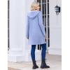 imageZeagoo Womens Fall Jacket 2025 Zip Up Hoodies Long Sleeve Long Tunic Sweatshirts Oversized Fleece Casual Coat with PocketAfleece Fabriclight Gray
