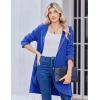 imageZeagoo Womens Fall Jacket 2025 Zip Up Hoodies Long Sleeve Long Tunic Sweatshirts Oversized Fleece Casual Coat with PocketAfleece Fabricsnorkel Blue