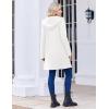 imageZeagoo Womens Fall Jacket 2025 Zip Up Hoodies Long Sleeve Long Tunic Sweatshirts Oversized Fleece Casual Coat with PocketAfleece Fabricwhite