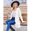 imageZeagoo Womens Fall Jacket 2025 Zip Up Hoodies Long Sleeve Long Tunic Sweatshirts Oversized Fleece Casual Coat with PocketAfleece Fabricwhite