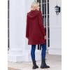 imageZeagoo Womens Fall Jacket 2025 Zip Up Hoodies Long Sleeve Long Tunic Sweatshirts Oversized Fleece Casual Coat with PocketAfleece Fabricwine Red