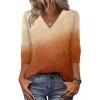 imageZeagoo Women Long Sleeve Tops Dressy Casual V Neck Tshirts Basics Tee 2025 Fall Trendy ClothesJb205