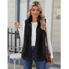 imageZeagoo Vest For Women Sleeveless Sherpa Fleece Jackets Lightweight Zip Up Fall Winter Coats With PocketsBlack