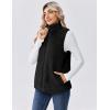 imageZeagoo Vest For Women Sleeveless Sherpa Fleece Jackets Lightweight Zip Up Fall Winter Coats With PocketsBlack