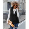 imageZeagoo Vest For Women Sleeveless Sherpa Fleece Jackets Lightweight Zip Up Fall Winter Coats With PocketsBlack