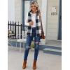 imageZeagoo Vest For Women Sleeveless Sherpa Fleece Jackets Lightweight Zip Up Fall Winter Coats With PocketsBlack White Plaid
