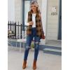 imageZeagoo Vest For Women Sleeveless Sherpa Fleece Jackets Lightweight Zip Up Fall Winter Coats With PocketsBrown Plaid