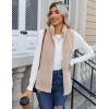 imageZeagoo Vest For Women Sleeveless Sherpa Fleece Jackets Lightweight Zip Up Fall Winter Coats With PocketsKhaki