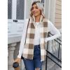 imageZeagoo Vest For Women Sleeveless Sherpa Fleece Jackets Lightweight Zip Up Fall Winter Coats With PocketsKhaki White Plaid
