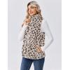 imageZeagoo Vest For Women Sleeveless Sherpa Fleece Jackets Lightweight Zip Up Fall Winter Coats With PocketsLeopard