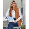 imageZeagoo Vest For Women Sleeveless Sherpa Fleece Jackets Lightweight Zip Up Fall Winter Coats With PocketsLight Brown