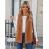 imageZeagoo Vest For Women Sleeveless Sherpa Fleece Jackets Lightweight Zip Up Fall Winter Coats With PocketsLight Brown