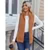imageZeagoo Vest For Women Sleeveless Sherpa Fleece Jackets Lightweight Zip Up Fall Winter Coats With PocketsLight Brown