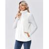 imageZeagoo Vest For Women Sleeveless Sherpa Fleece Jackets Lightweight Zip Up Fall Winter Coats With PocketsWhite