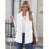 imageZeagoo Vest For Women Sleeveless Sherpa Fleece Jackets Lightweight Zip Up Fall Winter Coats With PocketsWhite