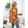 imageZeagoo Womens Casual Long Sleeve Shirts Crew Neck Round Hem Loose TShirts Tunic Tops with Thumb HolesHalloween Bats