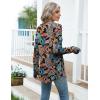 imageZeagoo Womens Casual Long Sleeve Shirts Crew Neck Round Hem Loose TShirts Tunic Tops with Thumb HolesMulticolored Paisley