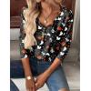 imageZeagoo Women Tops Loose Fit Long Sleeve V Neck T Shirts Business Casual Blouses Dressy Fall Fashion Work ClothesBlack Ghostws36
