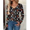 imageZeagoo Women Tops Loose Fit Long Sleeve V Neck T Shirts Business Casual Blouses Dressy Fall Fashion Work ClothesBlack Ghostws36