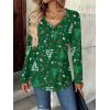 imageZeagoo Women Tops Loose Fit Long Sleeve V Neck T Shirts Business Casual Blouses Dressy Fall Fashion Work ClothesGreensd477