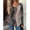 imageZeagoo Women Tops Loose Fit Long Sleeve V Neck T Shirts Business Casual Blouses Dressy Fall Fashion Work ClothesMulticolorcx278
