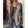 imageZeagoo Women Tops Loose Fit Long Sleeve V Neck T Shirts Business Casual Blouses Dressy Fall Fashion Work ClothesMulticolorcx278