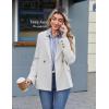 imageZeagoo Button Down Shirts for Women Wrinkle Free Long Sleeve Collared Dress Blouses Casual Work Office Tunics TopsBlue Striped