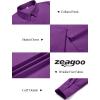 imageZeagoo Button Down Shirts for Women Wrinkle Free Long Sleeve Collared Dress Blouses Casual Work Office Tunics TopsPurple