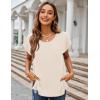 imageZeagoo Sweater Vest Women Crew Neck Loose Fit Knit Lightweight T Shirts Pullover Casual Summer OutfitsApricot