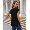 imageZeagoo Sweater Vest Women Crew Neck Loose Fit Knit Lightweight T Shirts Pullover Casual Summer OutfitsBlack