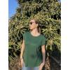 imageZeagoo Sweater Vest Women Crew Neck Loose Fit Knit Lightweight T Shirts Pullover Casual Summer OutfitsDark Green