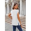 imageZeagoo Sweater Vest Women Crew Neck Loose Fit Knit Lightweight T Shirts Pullover Casual Summer OutfitsWhite