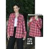 imageZeagoo Womens Button Down Flannel Shirts Long Sleeve Plaid Blouses Lightweight Business Dressy Casual Top with PocketsHot Pink