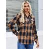 imageZeagoo Womens Button Down Flannel Shirts Long Sleeve Plaid Blouses Lightweight Business Dressy Casual Top with PocketsYellow Black