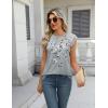 imageZeagoo Womens Lace Cap Sleeve Tops Pleated Crewneck Summer Tank Tops 2025 Dressy Casual Sleeveless Shirts BlouseDh62