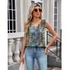 imageZeagoo Womens Silk Satin Camisole Tank Tops V Neck Pleated Dressy Casual Sleeveless Blouses Summer Business Work ShirtsZ  Mz779