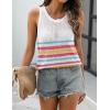 imageZeagoo Womens Summer Crochet Sleeveless Sweater Vest Round Neck Hollow Out Knit Tank Tops Casual Loose Cami TopsTz185