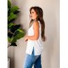imageZeagoo Womens Summer Tops Dressy Casual High Neck Sleeveless Shirts Basic Loose Fit Tank Tops Beach Vacation 2 PackBwhitegray