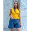 imageZeagoo Womens Summer Tops Dressy Casual High Neck Sleeveless Shirts Basic Loose Fit Tank Tops Beach Vacation 2 PackByellowblue