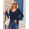 imageZeagoo Womens T Shirts Long Sleeve V Neck Basic Tee Casual Loose Fit Soft Fall Tops Outfits 2025 SXXLDark Blue