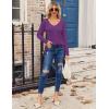 imageZeagoo Womens T Shirts Long Sleeve V Neck Basic Tee Casual Loose Fit Soft Fall Tops Outfits 2025 SXXLPurple