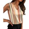 imageZeagoo Womens Silk Satin Camisole Tank Tops V Neck Pleated Dressy Casual Sleeveless Blouses Summer Business Work ShirtsZ  Tw720