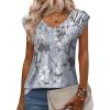 imageZeagoo Womens Tops Cute Loose Tank Tops Trendy Casual Dressy Shirts V Neck Cap Sleeve Tops Summer OutfitsDh62