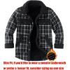 imageZeagoo Womens Flannel Jacket Fleece Lined Shacket Fall Outfits Plaid Sherpa Button Down Cozy Warm Winter Coat SXXLBlack Slim Fit  a Size Up for Relaxed Fit